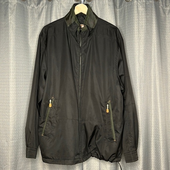 RFT RAINFOREST BLACK RAIN JACKET WITH ZIPPER FRONT - Picture 1 of 11